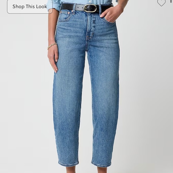 J Crew Barrel-leg jean in all-day stretch - Picture 1 of 4